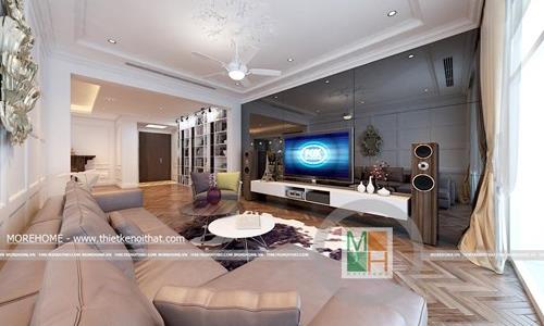  Thiết kế nội thất đồ gỗ tại chung cư Mandarin Garden - Chị Dung